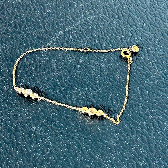 Silpada Elegant Gold Bracelet with Sterling Silver chain with 18kt gold pl - Picture 2 of 7